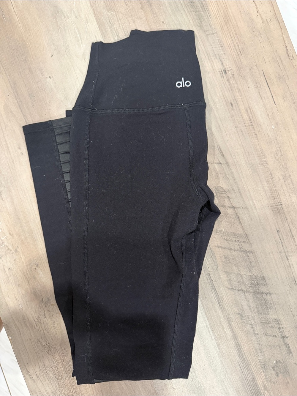 ALO Yoga Kids Black High-Rise Performance Leggings